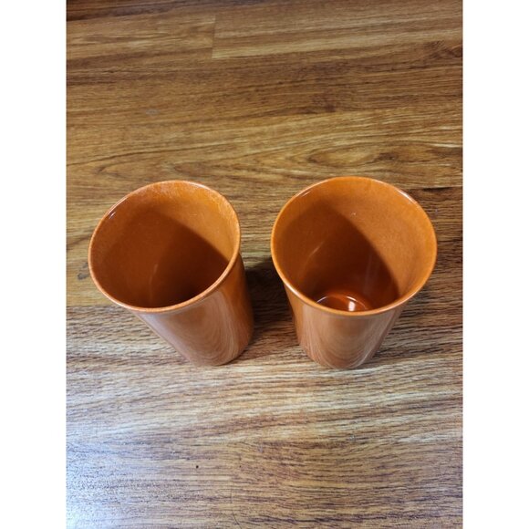 Pair Of 2 branchell melmac tumbler Orange - Picture 2 of 4